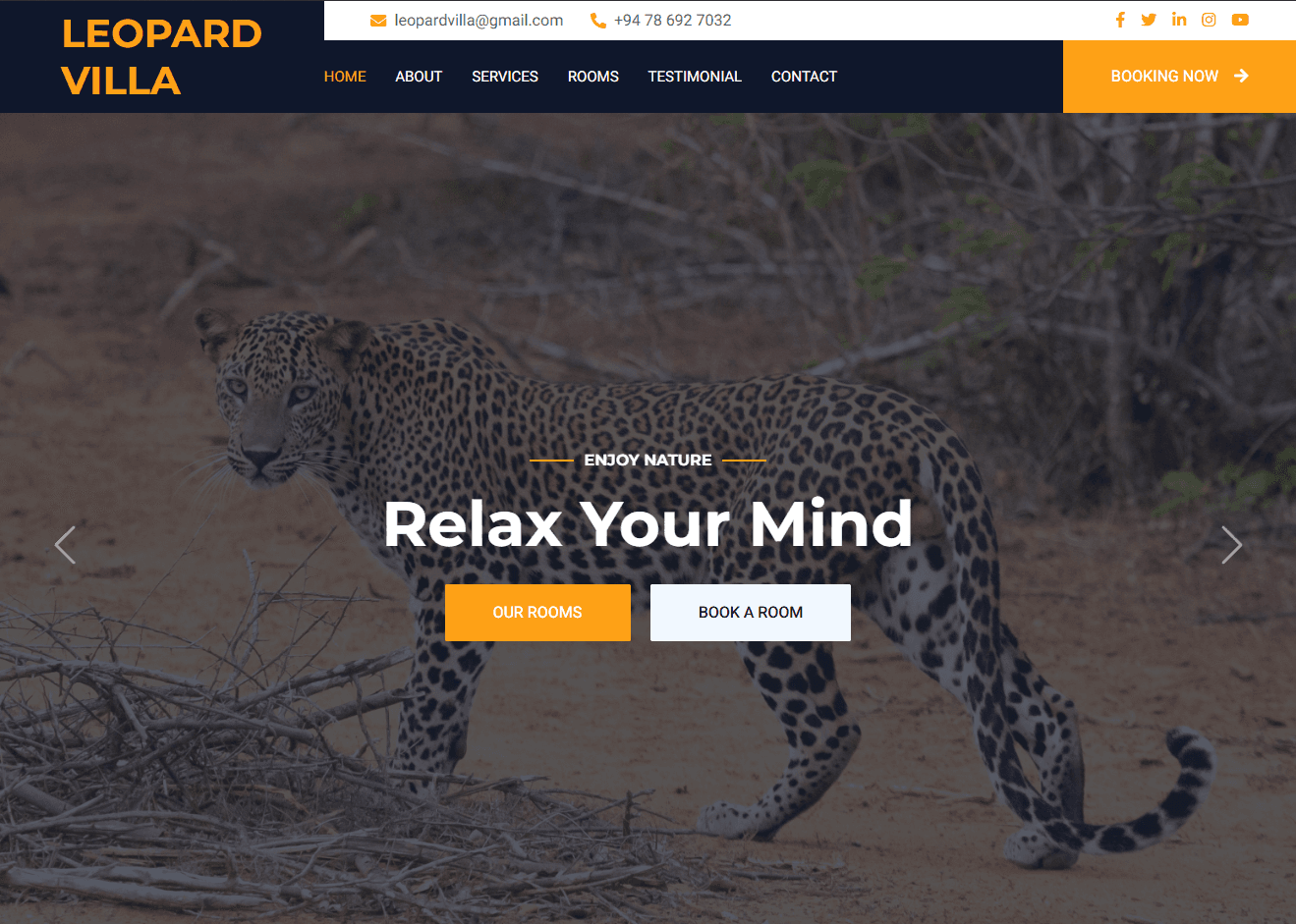 Leopard Villa Yala - Business Website